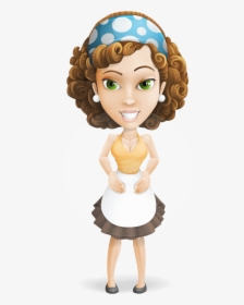 Maid Cartoon Vector Character Aka Maggie Clean-up - Maid Cartoon Character, HD Png Download, Free Download