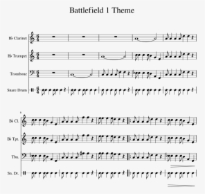 Battlefield 1 Sheet Music, HD Png Download, Free Download