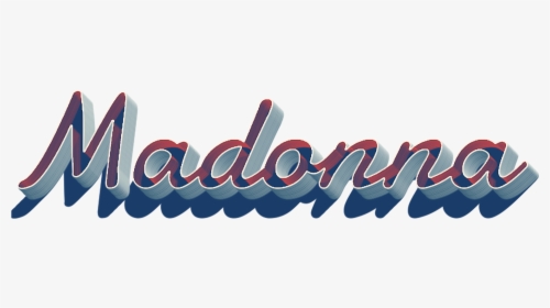Madonna 3d Letter Png Name - Madonna Name Png, Transparent Png, Free Download