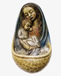 Holy Water Container, Madonna, Ceramic, Container - Bronze, HD Png Download, Free Download