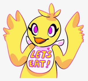 Five Nights At Freddy"s 2 Pink Yellow Text Clip Art - Cute Chica Art Transparent, HD Png Download, Free Download