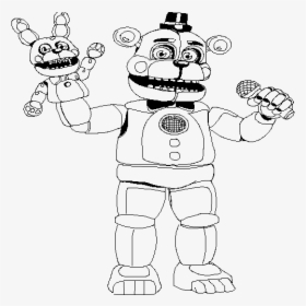 Black And White Funtime Freddy, HD Png Download, Free Download