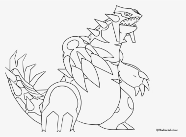 Primal Groudon Pokemon Coloring Pages Sketch Coloring - Pokemon Coloring Pages Primal Groudon, HD Png Download, Free Download