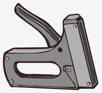 Stapler, Office, Gray, Tool, Supplies, Construction - Staple Gun Clipart, HD Png Download, Free Download