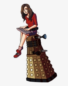 Art Doctor Who Dalek Daleks Oswin Oswald Abstractcactus - Doctor Who Clara Drawing, HD Png Download, Free Download