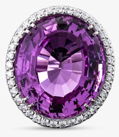 Pink Topaz And Diamond Ring, - Engagement Ring, HD Png Download, Free Download