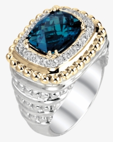 14ky/ss London Blue Topaz Ring - Ring, HD Png Download, Free Download