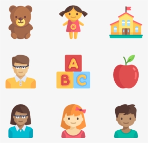 Kindergarten Icons, HD Png Download, Free Download