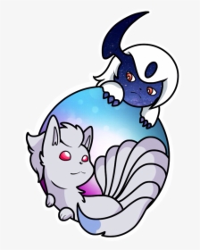 Image - Shiny Ninetales And Absol, HD Png Download, Free Download