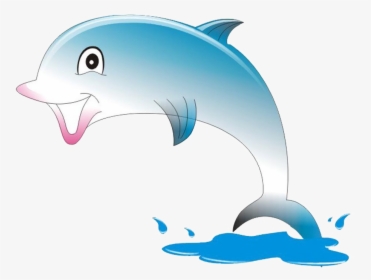 Cartoon Animation Dolphin Transprent Png - Animated Dolphin Images Png, Transparent Png, Free Download