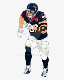 Jj Watt Png Page - Nfl Football Player Drawing, Transparent Png, Free Download