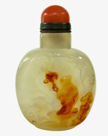 Snuff Bottle Transparent Image Glass Bottle- - Glass Bottle, HD Png Download, Free Download