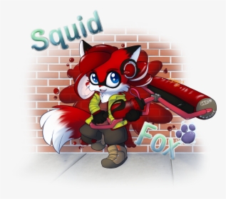 Squid Fox - Cartoon, HD Png Download, Free Download