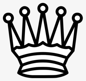 Queens Crown Png - White Queen Chess Icon, Transparent Png, Free Download