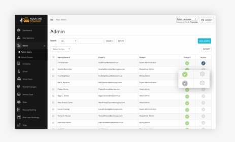 Admin Users Management Screen"  Title="admin Users - Customer Profile Dashboard Crm, HD Png Download, Free Download
