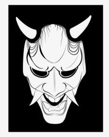 Drawing Of Oni Mask, HD Png Download, Free Download