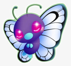 012 Butterfree , Png Download - Butterfree Kawaii, Transparent Png, Free Download
