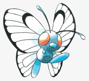 Pokéfanon - Butterfree Red And Blue Art, HD Png Download, Free Download