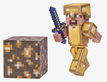 Minecraft Steve In Golden Armor, HD Png Download, Free Download