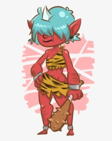 Oni Girl - Cartoon, HD Png Download, Free Download
