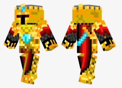 Skin Minecraft Frost Gold, HD Png Download, Free Download