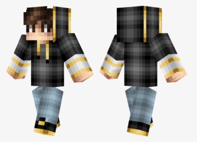 Boy In Black Hoodie Minecraft Skin, HD Png Download, Free Download