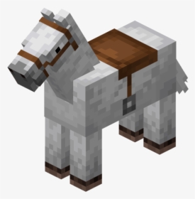 Minecraft Best Horse - Minecraft Horse Black And White, HD Png Download, Free Download