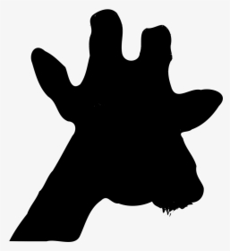 Giraffe Head Silhouette Png, Transparent Png, Free Download