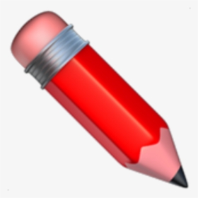 Redemoji Red Redpencil Apple - Transparent Emoji Pencil, HD Png Download, Free Download