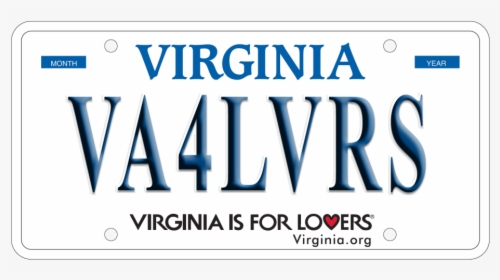 Virginia Is For Lovers License Plate, HD Png Download, Free Download