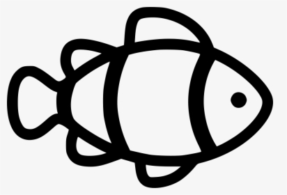 Clown Fish - Transparent Fish Outline Png, Png Download, Free Download