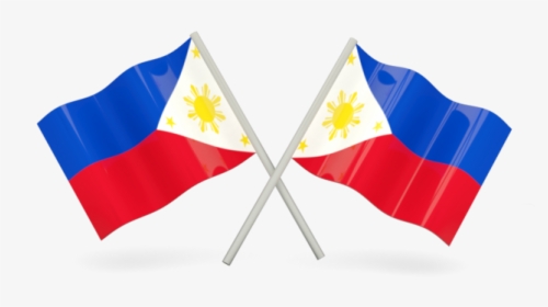 Two Wavy Flags - Flag Of The Philippines Png, Transparent Png, Free Download