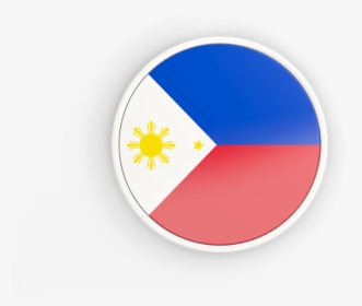 Round Icon With White Frame - Philippines Flag Round Icon, HD Png Download, Free Download