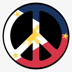 Philippines Drawing Symbol - Philippine Flag Peace Symbol, HD Png Download, Free Download