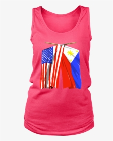 Philippines Flag T-shirt Filipino American Flag Women"s - Shirt, HD Png Download, Free Download