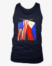Philippines Flag Tank Filipino American Flag Tank - One Piece Zoro Shirt Tank, HD Png Download, Free Download