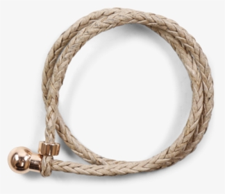 Bracelets Caro 2 Woven Rope Accessory Rose Gold - Circle, HD Png Download, Free Download