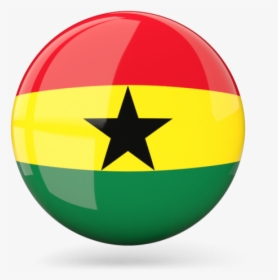 Ghana Round Flag, HD Png Download, Free Download