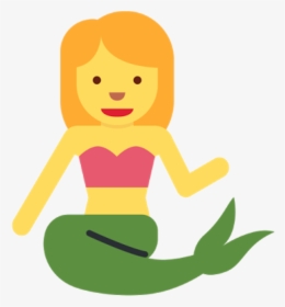 Emoji Mermaid Sirena Hearts Pencilart Arte Art Playgame - Mermaid Emoji Copy And Paste, HD Png Download, Free Download