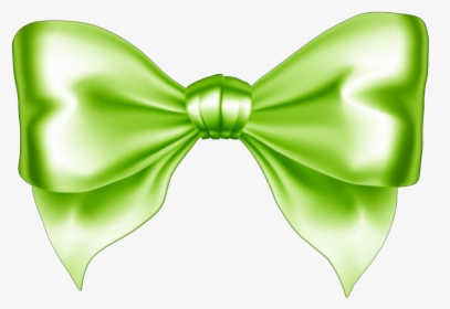 Mq Green Bow Decorate Decoration Colormix Fte - Silver Ribbon Png, Transparent Png, Free Download