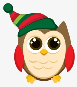 Transparent December Clip Art - Christmas Owl Clipart, HD Png Download, Free Download
