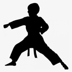 Potters Bar Karate & Kobudo Logo - Silhouette Karate Clip Art, HD Png Download, Free Download