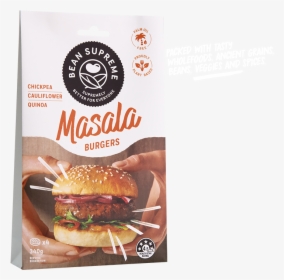 Bean Supreme Masala Burger, HD Png Download, Free Download