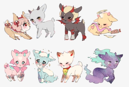 Goat Clipart Cute Anime - Anime Goats, HD Png Download, Free Download