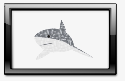 Line,rectangle,shark - Black Frame, HD Png Download, Free Download