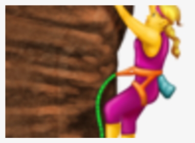 Transparent Anime Girl Waving Png - Rock Climber Emoji, Png Download, Free Download