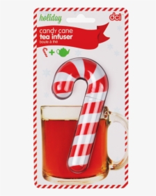 Candy Cane Tea Infuser Inside Dci Packaging - Candy Cane In Packaging, HD Png Download, Free Download