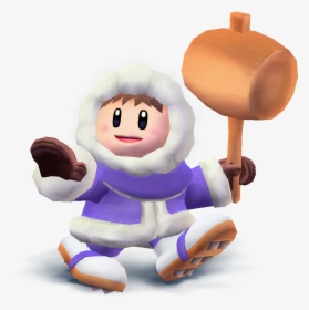 Popo Render Smash Wii U 3ds Style By Machriderz-d8nylxh - Popo Ice Climbers Smash, HD Png Download, Free Download