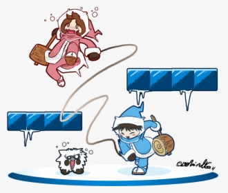Practicing Belay By Tamarinfrog Ice Climber, Nintendo - Ice Climbers Nana Art, HD Png Download, Free Download