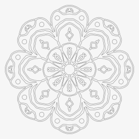 Neuron Neuronal Connections Neural Network Science - Simple Mandala Transparent Background, HD Png Download, Free Download